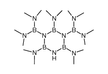 1,3-bis[bis(dimethylamino)boryl]-4,6-bis(dimethylamino)borazine Structure