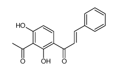 1-(3-acetyl-2,4-dihydroxyphenyl)-3-phenylprop-2-en-1-one Structure