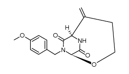 8-(4-methoxybenzyl)-5-methylene-2-oxa-8,10-diazabicyclo[4.2.2]decane-7,9-dione Structure