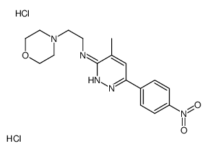 4-methyl-N-(2-morpholin-4-ylethyl)-6-(4-nitrophenyl)pyridazin-3-amine,dihydrochloride Structure