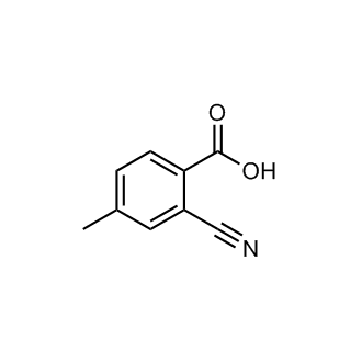 2-氰基-4-甲基苯甲酸结构式