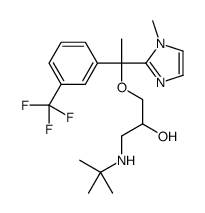 1-(tert-butylamino)-3-[1-(1-methylimidazol-2-yl)-1-[3-(trifluoromethyl)phenyl]ethoxy]propan-2-ol Structure