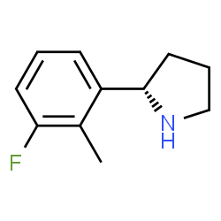 (2S)-2-(3-FLUORO-2-METHYLPHENYL)PYRROLIDINE Structure