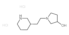 1-[2-(3-Piperidinyl)ethyl]-3-pyrrolidinol dihydrochloride结构式