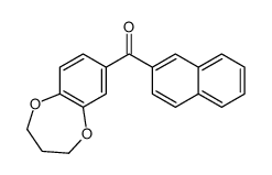 3,4-dihydro-2H-1,5-benzodioxepin-7-yl(naphthalen-2-yl)methanone结构式