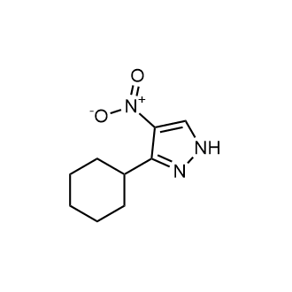 3-Cyclohexyl-4-nitro-1h-pyrazole Structure