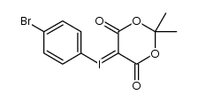 4-bromophenyliodonium-(5-[2,2-dimethyl-1,3-dioxane-4,6-dione])ylide Structure