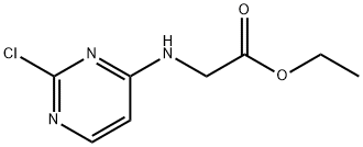 Glycine, N-(2-chloro-4-pyrimidinyl)-, ethyl ester Structure