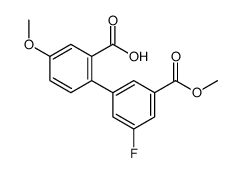 2-(3-fluoro-5-methoxycarbonylphenyl)-5-methoxybenzoic acid Structure