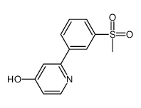 2-(3-methylsulfonylphenyl)-1H-pyridin-4-one结构式