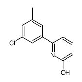 6-(3-chloro-5-methylphenyl)-1H-pyridin-2-one结构式