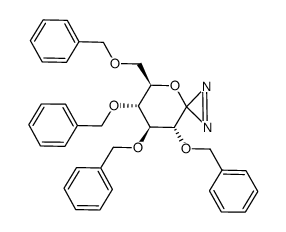 1-Azi-2,3,4,6-tetra-O-benzyl-1-deoxy-D-glucopyranose Structure