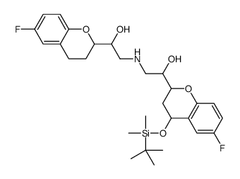 4-tert-Butyldimethylsilyloxy Nebivolol (Mixture of Diastereomers) structure