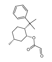 (-)-8-phenylneoisomenthyl glyoxylate结构式