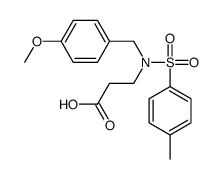 3-[(4-methoxyphenyl)methyl-(4-methylphenyl)sulfonylamino]propanoic acid结构式