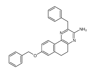 2-benzyl-8-(benzyloxy)-5,6-dihydrobenzo[f]quinoxalin-3-amine Structure