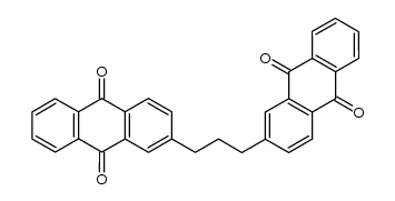 2,2'-(propane-1,3-diyl)bis(anthracene-9,10-dione)结构式
