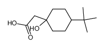 acide hydroxy-1 tertiobutyl-4 cyclohexane-acetique结构式