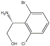 (2R)-2-AMINO-2-(2-BROMO-6-CHLOROPHENYL)ETHAN-1-OL结构式
