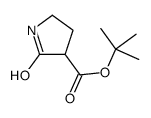 tert-butyl 2-oxopyrrolidine-3-carboxylate结构式