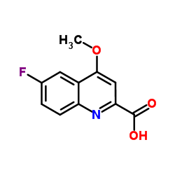 6-Fluoro-4-methoxy-quinoline-2-carboxylic acid结构式