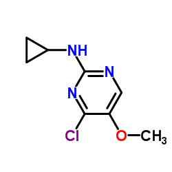 4-Chloro-N-cyclopropyl-5-methoxy-2-pyrimidinamine Structure