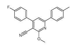 4-(4-fluorophenyl)-2-methoxy-6-(4-methylphenyl)pyridine-3-carbonitrile Structure
