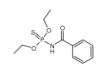 benzoyl-thiophosphoramidic acid O,O'-diethyl ester Structure