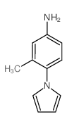 3-Methyl-4-pyrrol-1-yl-phenylamine结构式