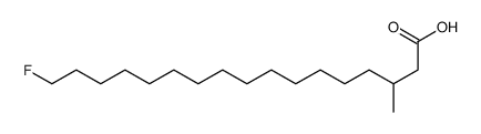 17-fluoro-3-methylheptadecanoic acid Structure