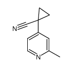 1-(2-methylpyridin-4-yl)cyclopropanecarbonitrile Structure