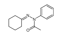 acetic acid-(cyclohexylidene-phenyl-hydrazide) Structure