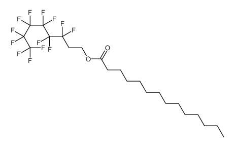 3,3,4,4,5,5,6,6,7,7,8,8,8-tridecafluorooctyl tetradecanoate结构式