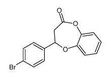 2-(4-bromophenyl)-2,3-dihydro-1,5-benzodioxepin-4-one结构式