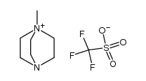 1-methyl-4-aza-1-azoniabicyclo[2.2.2]octane trifluoromethanesulfonate Structure