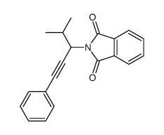 2-(4-methyl-1-phenylpent-1-yn-3-yl)isoindoline-1,3-dione结构式