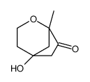 5-hydroxy-1-methyl-2-oxabicyclo[3.2.1]octan-7-one结构式
