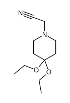 1-Piperidineacetonitrile,4,4-diethoxy-(9CI) picture