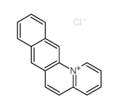 naphtho[2,3-c]quinolizin-13-ium,chloride结构式