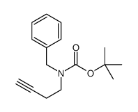 tert-butyl N-benzyl-N-but-3-ynylcarbamate Structure