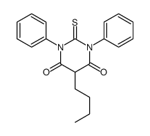 5-Butyl-1,3-diphenyl-2-thiobarbituric acid Structure