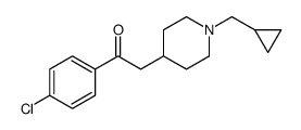 1-(4-chlorophenyl)-2-[1-(cyclopropylmethyl)piperidin-4-yl]ethanone Structure
