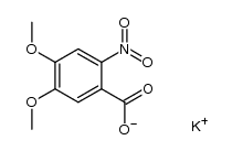potassium 4,5-dimethoxy-2-nitrobenzoate结构式