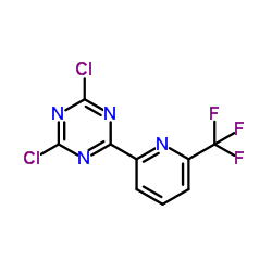 2,4-dichloro-6-(6-(trifluoromethyl)pyridin-2-yl)-1,3,5-triazine picture