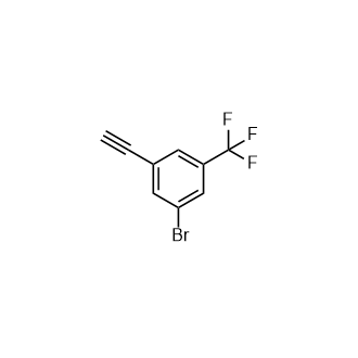 1-Bromo-3-ethynyl-5-(trifluoromethyl)benzene Structure