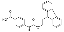 N-(9H-fluoren-9-ylethoxycarbonyl)-4-aminobenzoic acid Structure