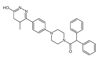 6-(diphenylacetylpiperazinyl)pheny-5-methyl-4,5-dihydro-3-(2H)-pyridazinone结构式