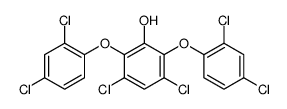 3,5-dichloro-2,6-bis(2,4-dichlorophenoxy)phenol Structure