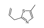 (9CI)-5-甲基-2-(2-丙烯基)-噻唑结构式