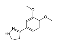 3-(3,4-dimethoxyphenyl)-4,5-dihydro-1H-pyrazole结构式